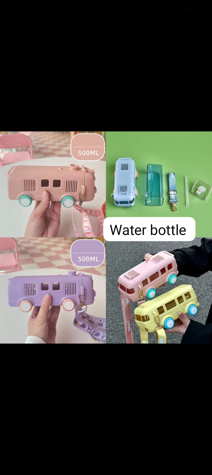 Imported Bus Shaped Water Bottle