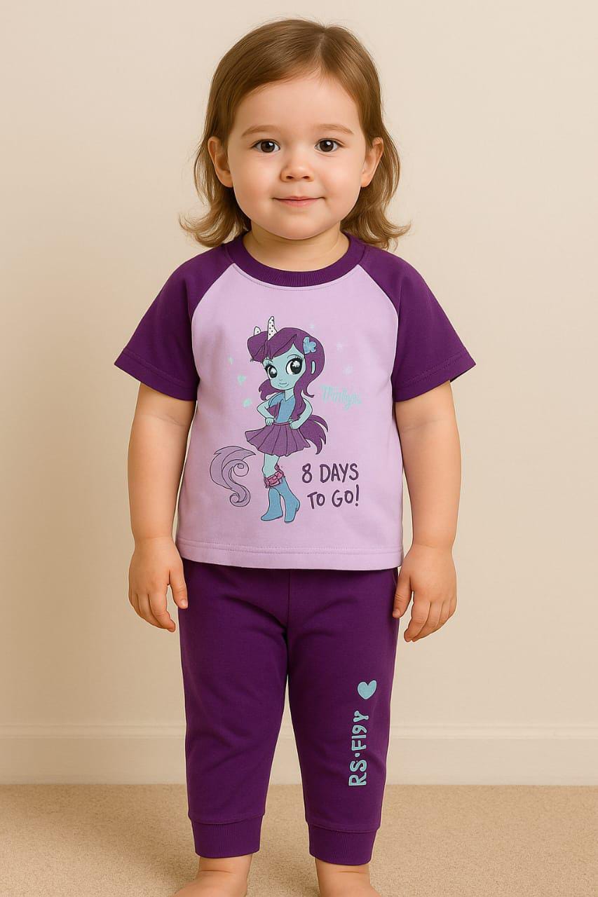 Cartoon Print Night Suit